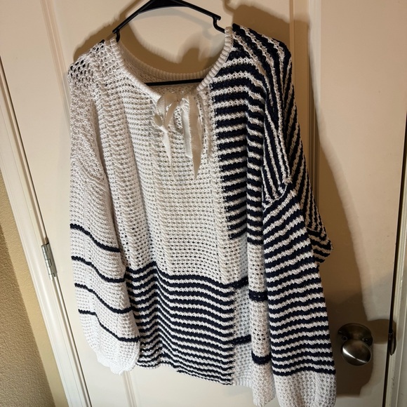 Cato Nautical Stripe Knit Sweater 22/24W Plus Size NWT - Picture 6 of 6